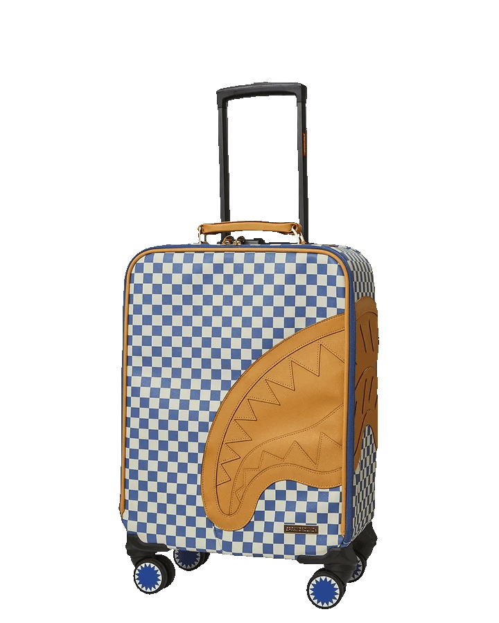 Sprayground Letter Checker Shark Yacht Club Carry-On Luggage