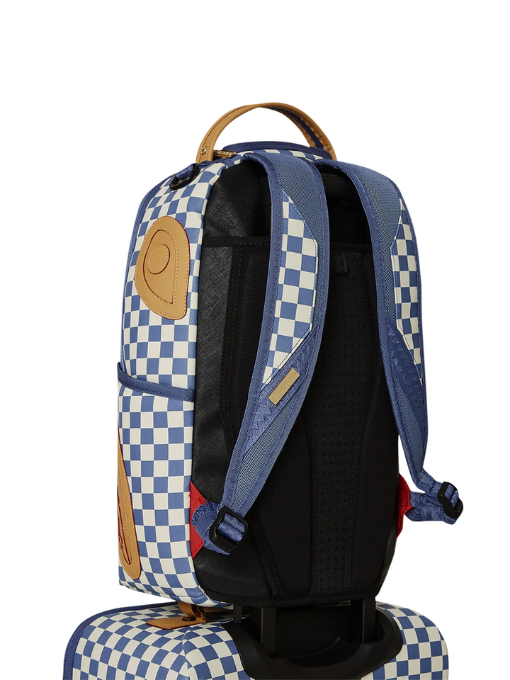 Sprayground Letter Checker Shark Yacht Club Carry-On Luggage