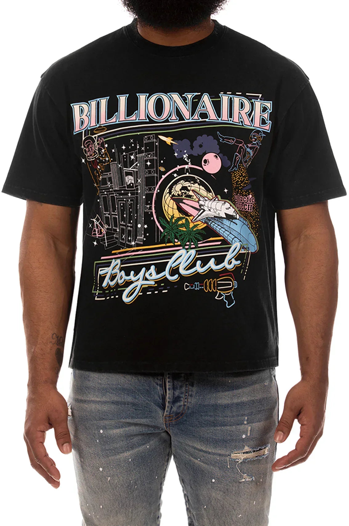 Billionaire Boys Club BB To The Moon SS Knit Tee (Cropped Fit