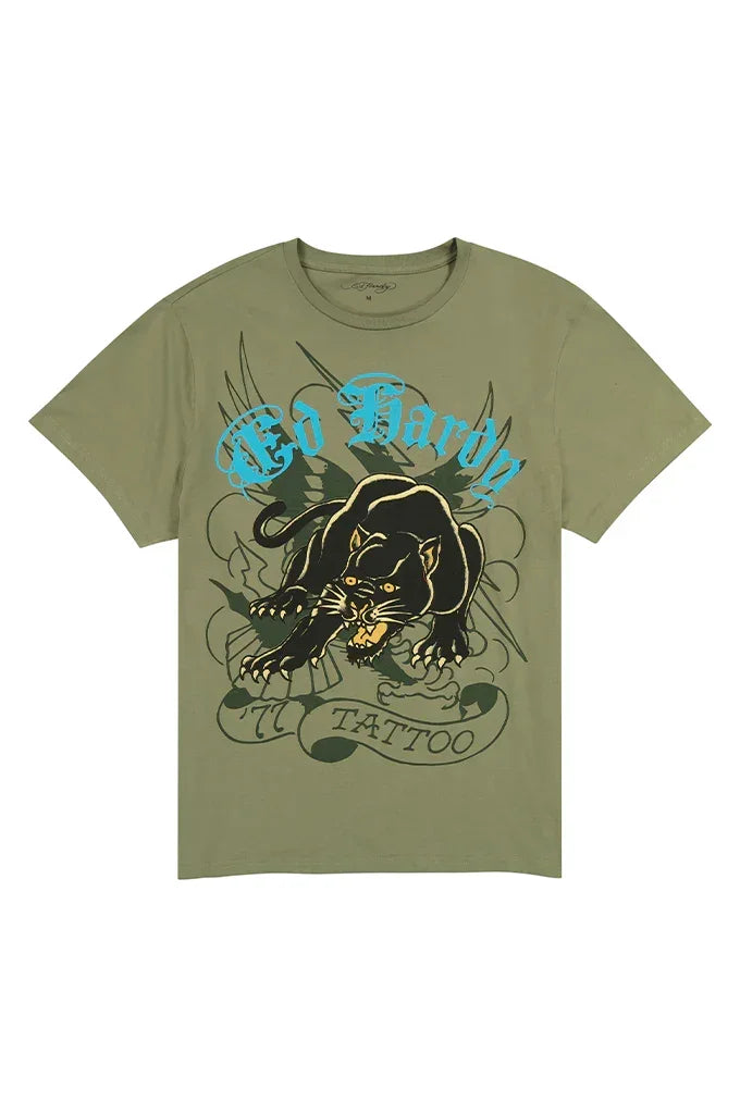 Ed Hardy Crouching Panther Men's Short Sleeve Tee – Mainland Skate