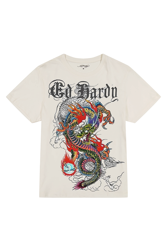 Ed Hardy Japan Dragon Men's Short Sleeve Tee – Mainland