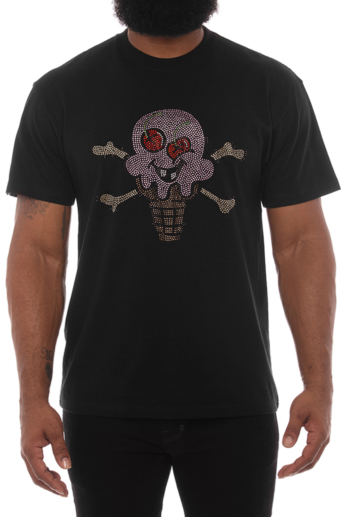 Icecream Stones SS Tee w/ Rhinestones