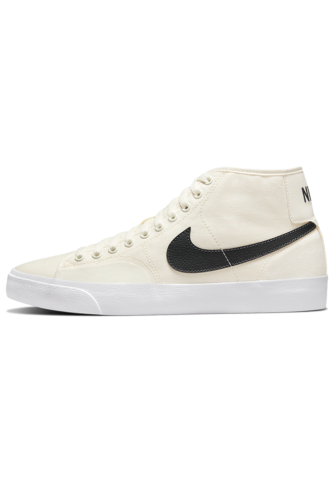 Nike sb blazer mid canvas white black online
