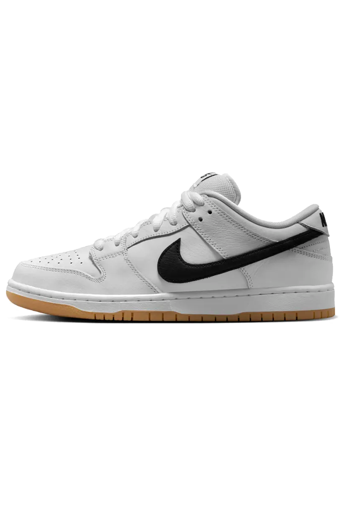 Nike SB Dunk Low Pro White Black White Gum 12