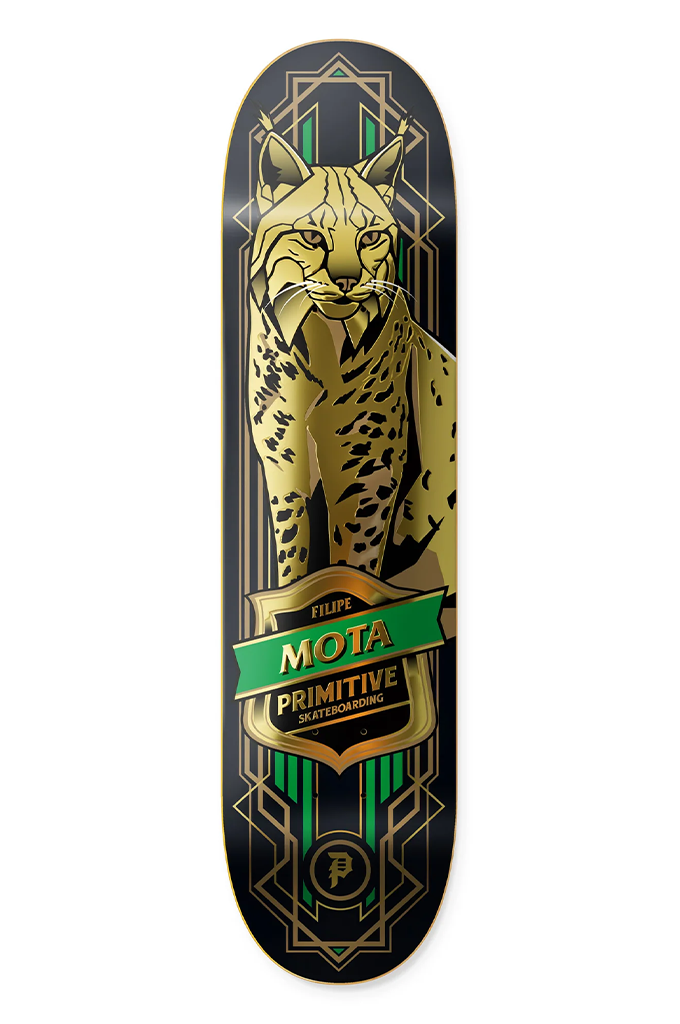 Primitive Mota Pro Lynx Deck Black 8.25