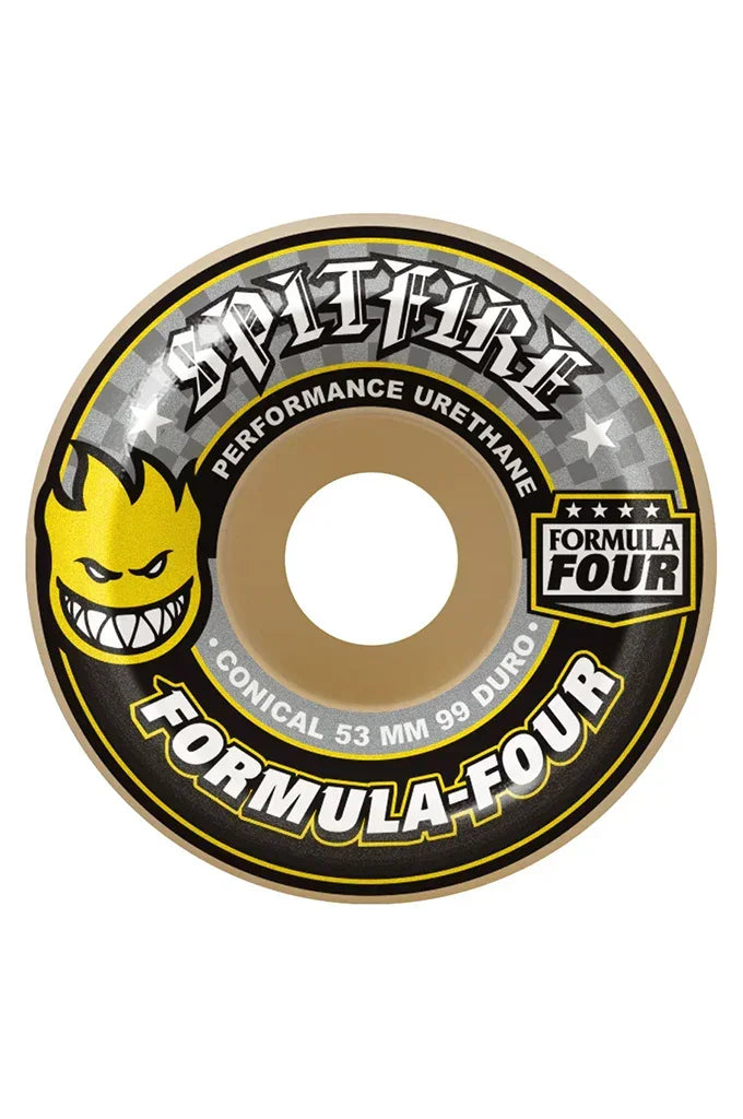 Spitfire F4 99D Conical Wheels 53mm – Mainland Skate & Surf Spitfire F4 99D Conical Wheels 53mm – Mainland Skate & Surf