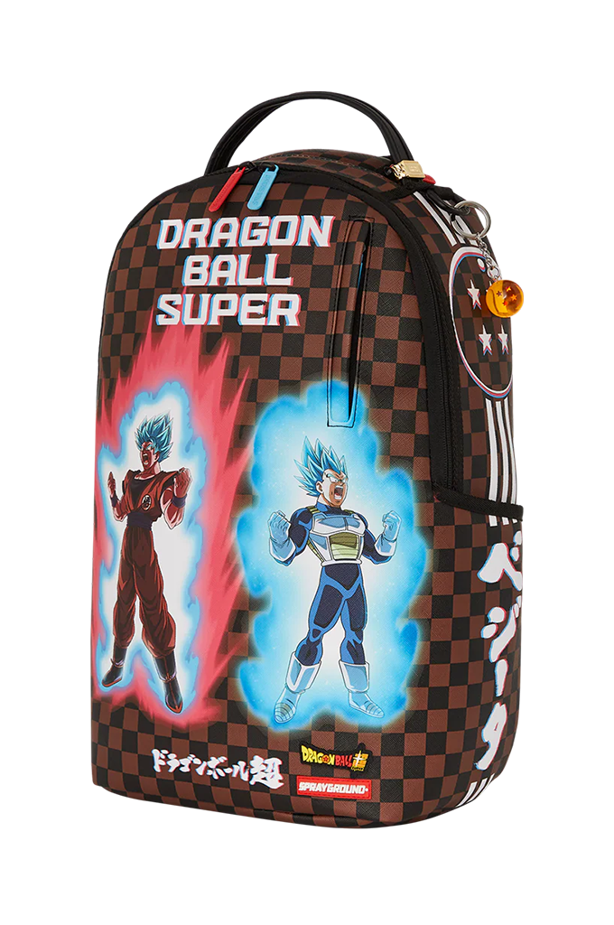 Sprayground X Dragon Ball Z  Super Goku And Vegeta Full Power Dual Ascension Backpack