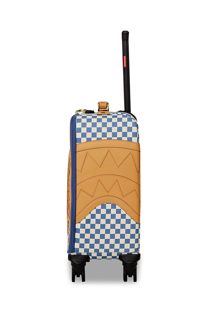 Sprayground Letter Checker Shark Yacht Club Carry-On Luggage