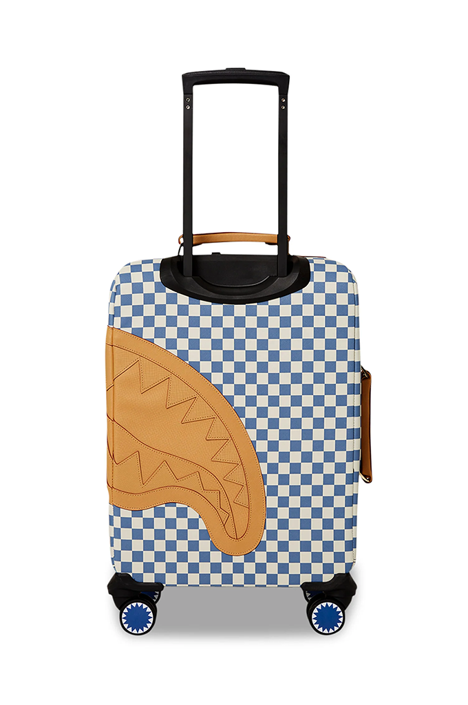 Sprayground Letter Checker Shark Yacht Club Carry-On Luggage
