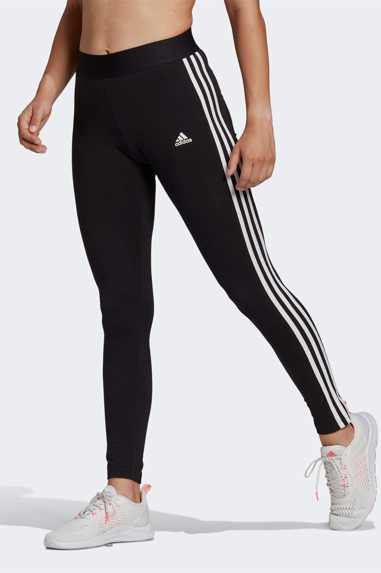 Adidas side stripe leggings best sale