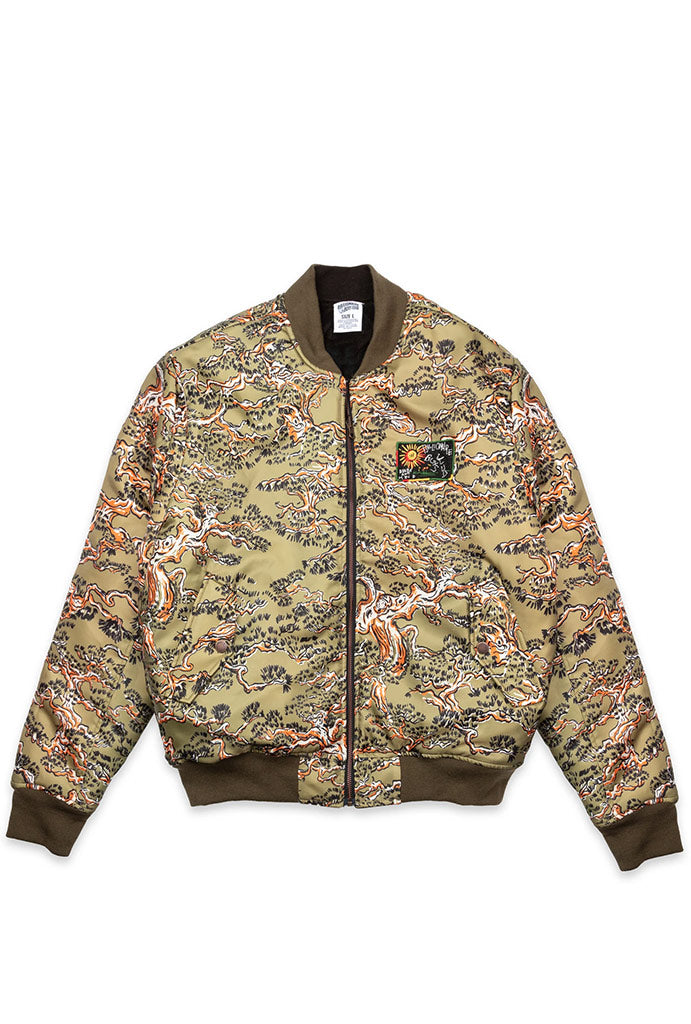 Tan/khaki stitched detailed Billionaire good Boys Club jacket with pins