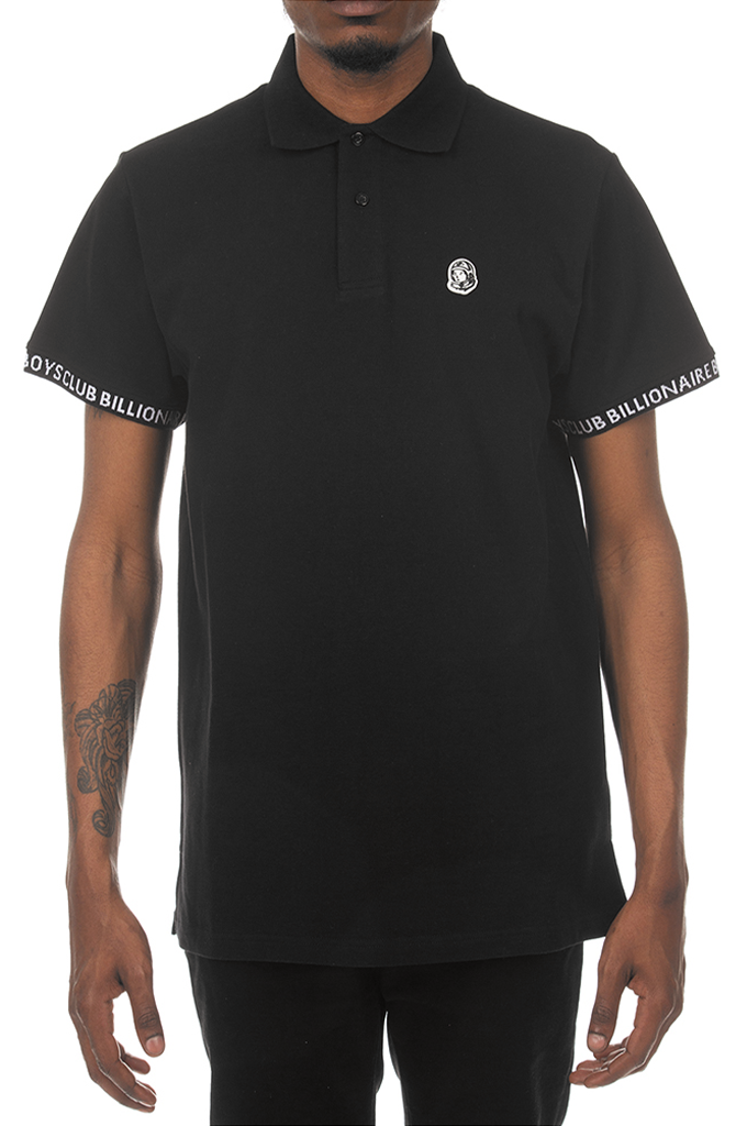 Billionaire Boys Club Men s Cockpit Short Sleeved Polo Shirt Black Size Large