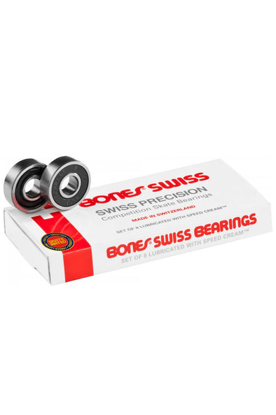 Bones Swiss Skateboard Bearings 8 Pack - Mainland Skate & Surf
