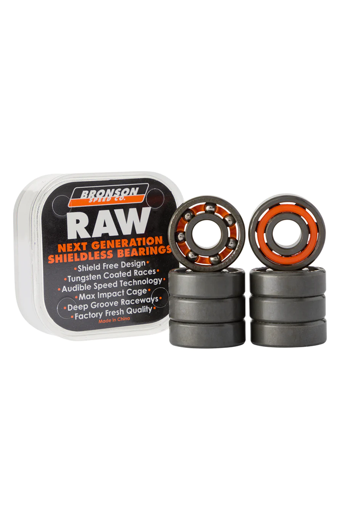 Bronson Speed Co. Raw Skateboard Bearings Mainland Skate & Surf