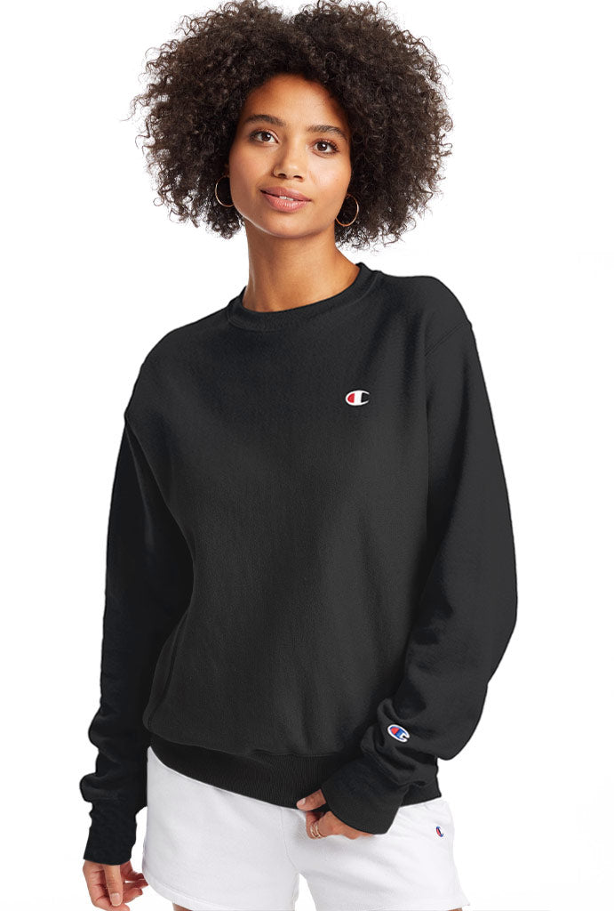 Champion reverse weave crewneck black on sale