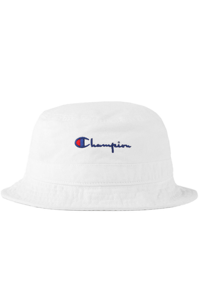 Champion Garment Washed Relaxed Bucket Hat, Embroidered Script Logo –  Mainland Skate & Surf