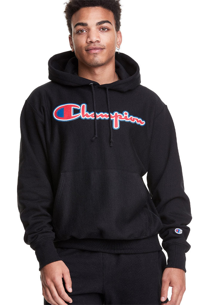 Champion double script hoodie best sale