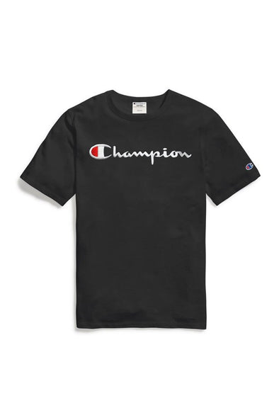 Champion Heritage Elevated Graphics Script Embroidered Tee - Mainland Skate & Surf