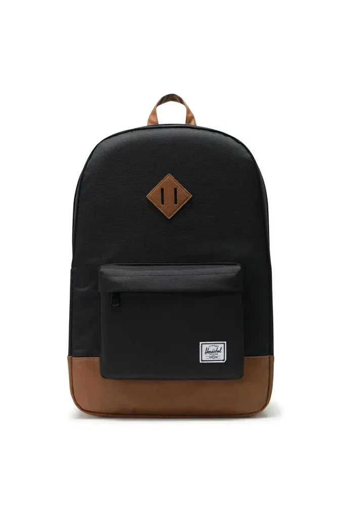 guess herschel heritage black and brown men backpack Supply Co. Pop Quiz Forest/Night which can flexibly accommodate water bottles of various sizes Herschel Heritage Shoulder Bag