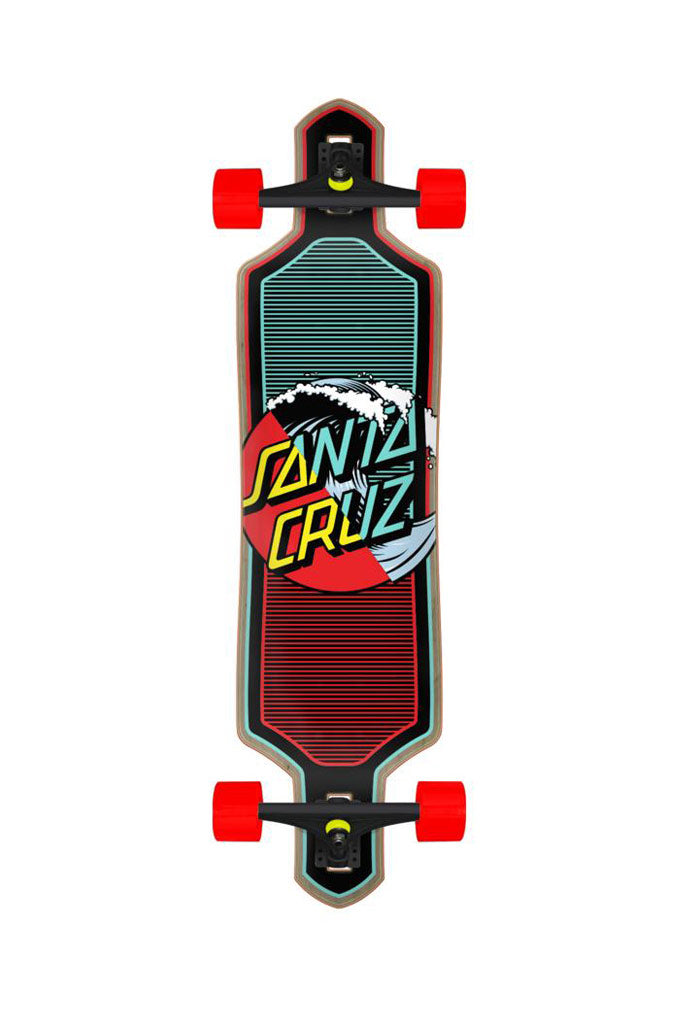 Santa Cruz Wave Dot Splice Cruzer Drop Thru Longboard 9.0