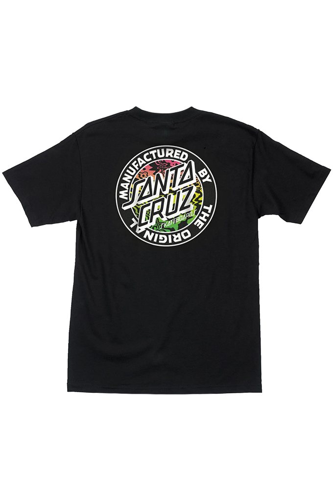 T-shirt Homme Santa Cruz Noir – Logo Skateboard, Coupe Régulière, Coton, Lavable En Machine