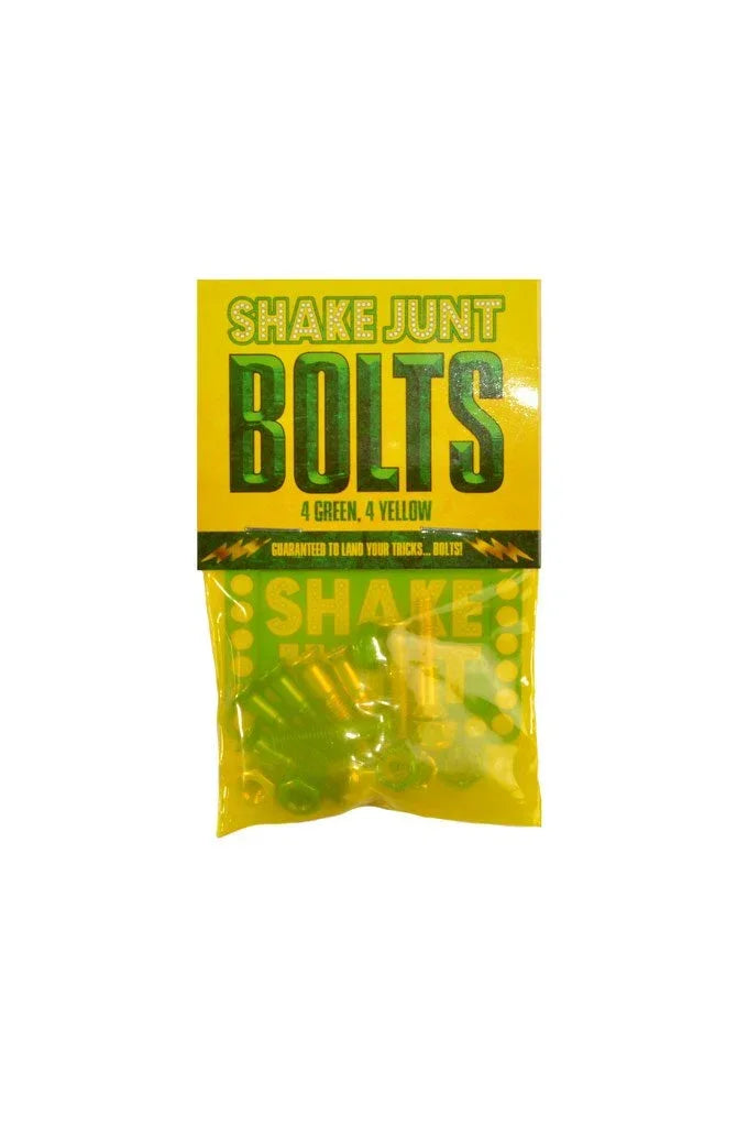 Shake Junt 7/8in Phillips Skateboard Hardware – All Green/Yellow (SJ511)