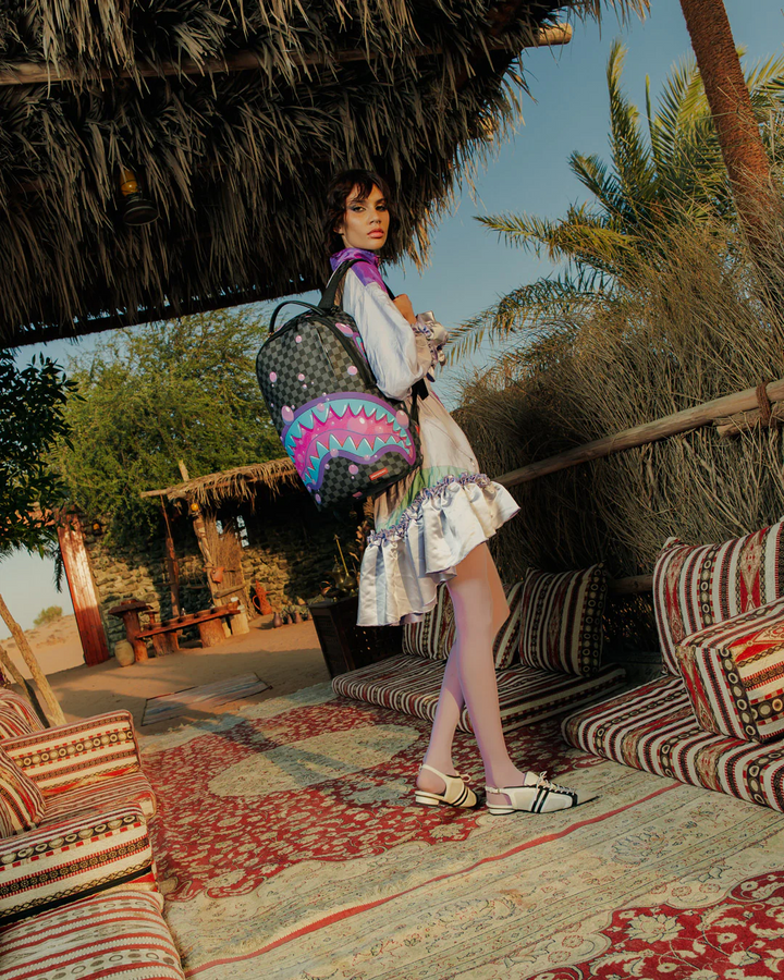 Sprayground Purple Slime Takeover Backpack