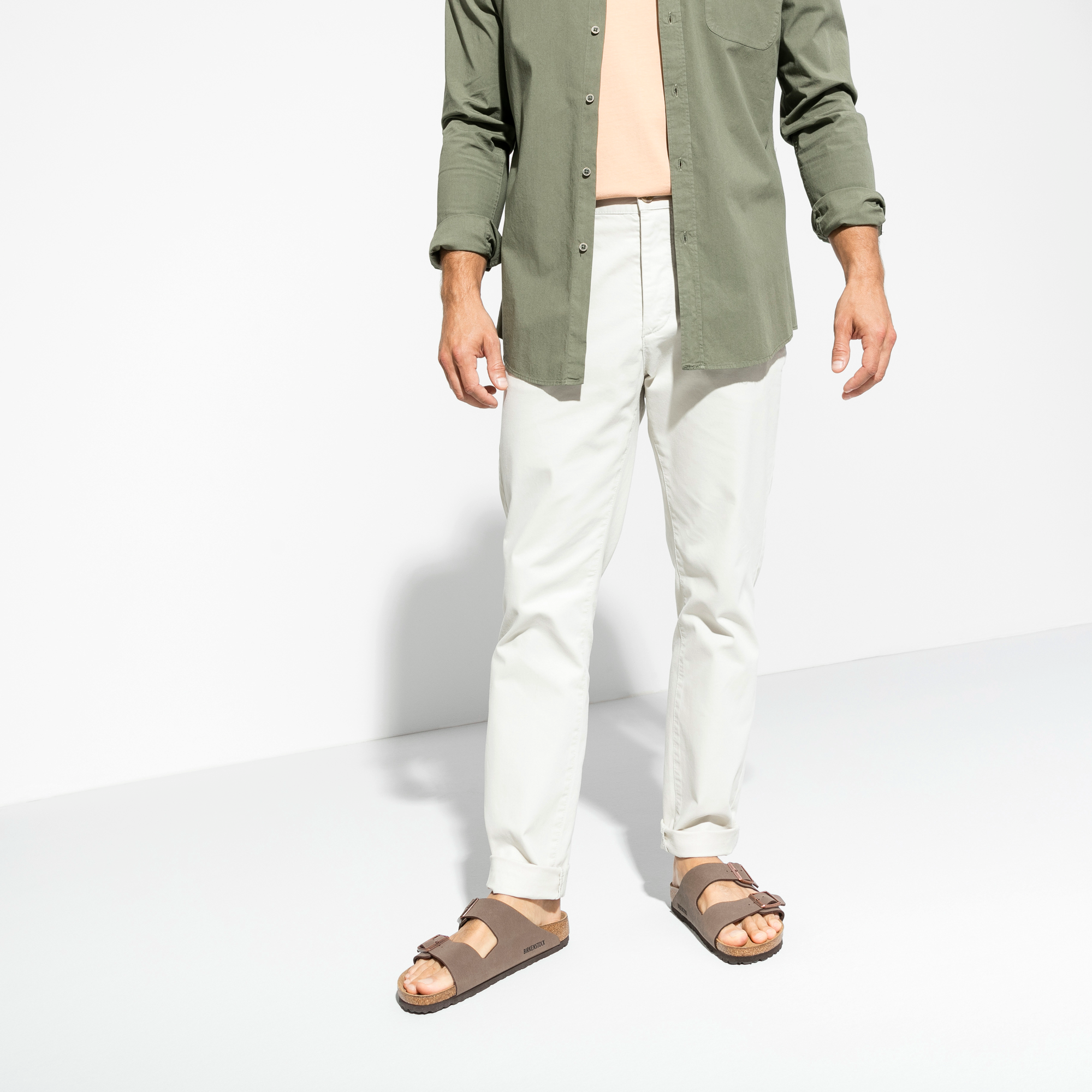 Birkenstock men's arizona birkibuc top sandals