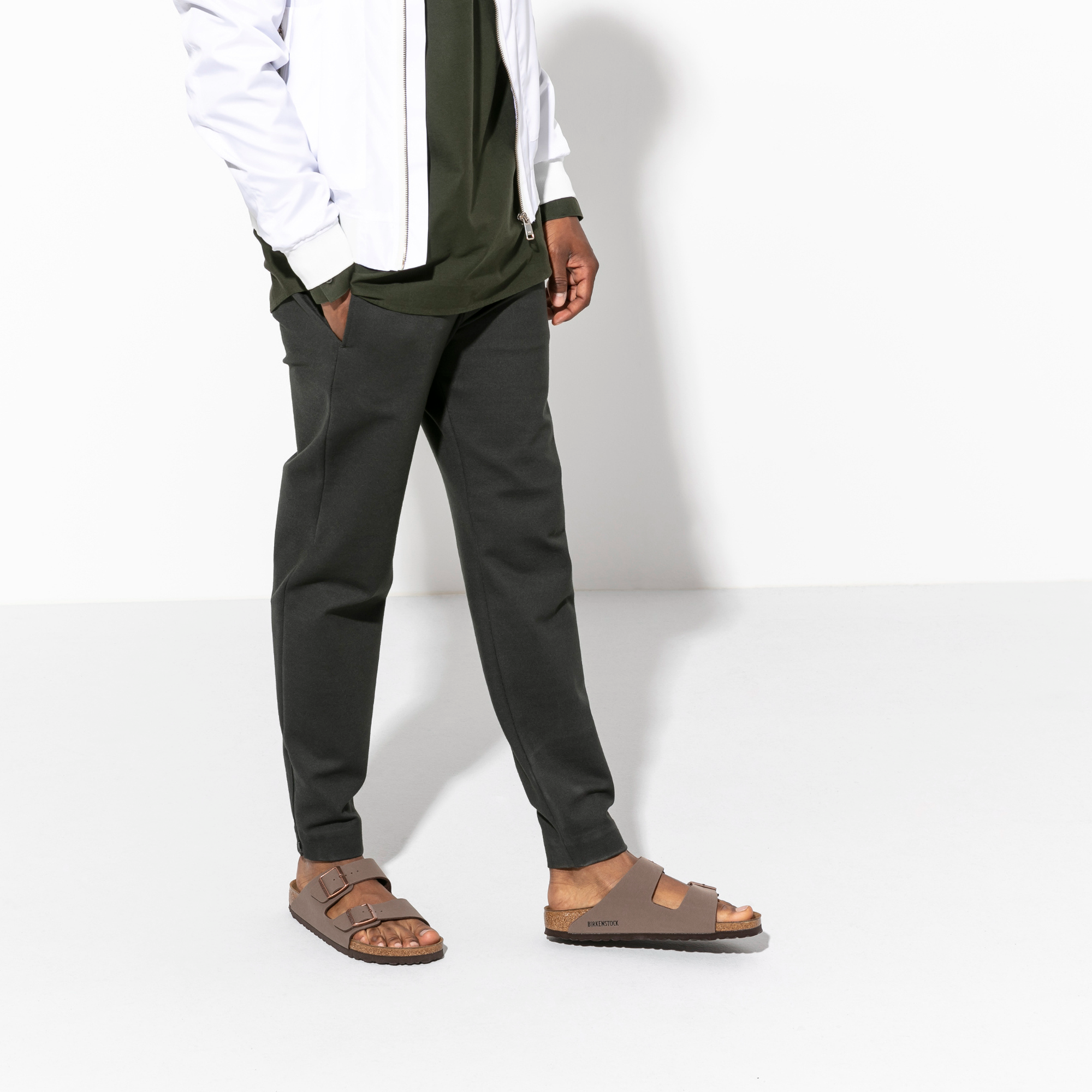 Birkenstock men's deals arizona birkibuc sandals