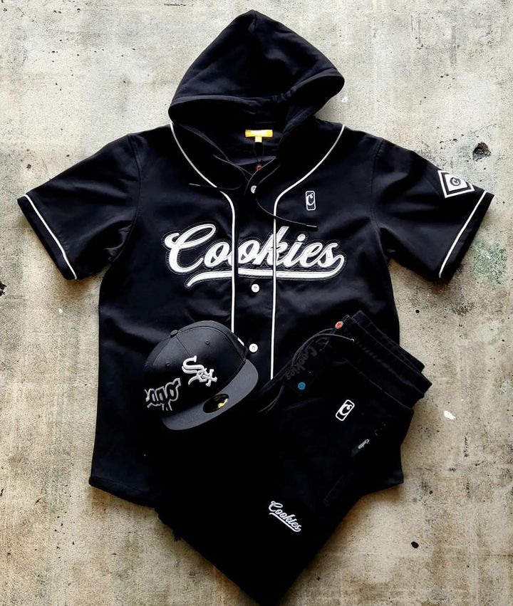 Cookies Pack Talk Wool Baseball Jersey