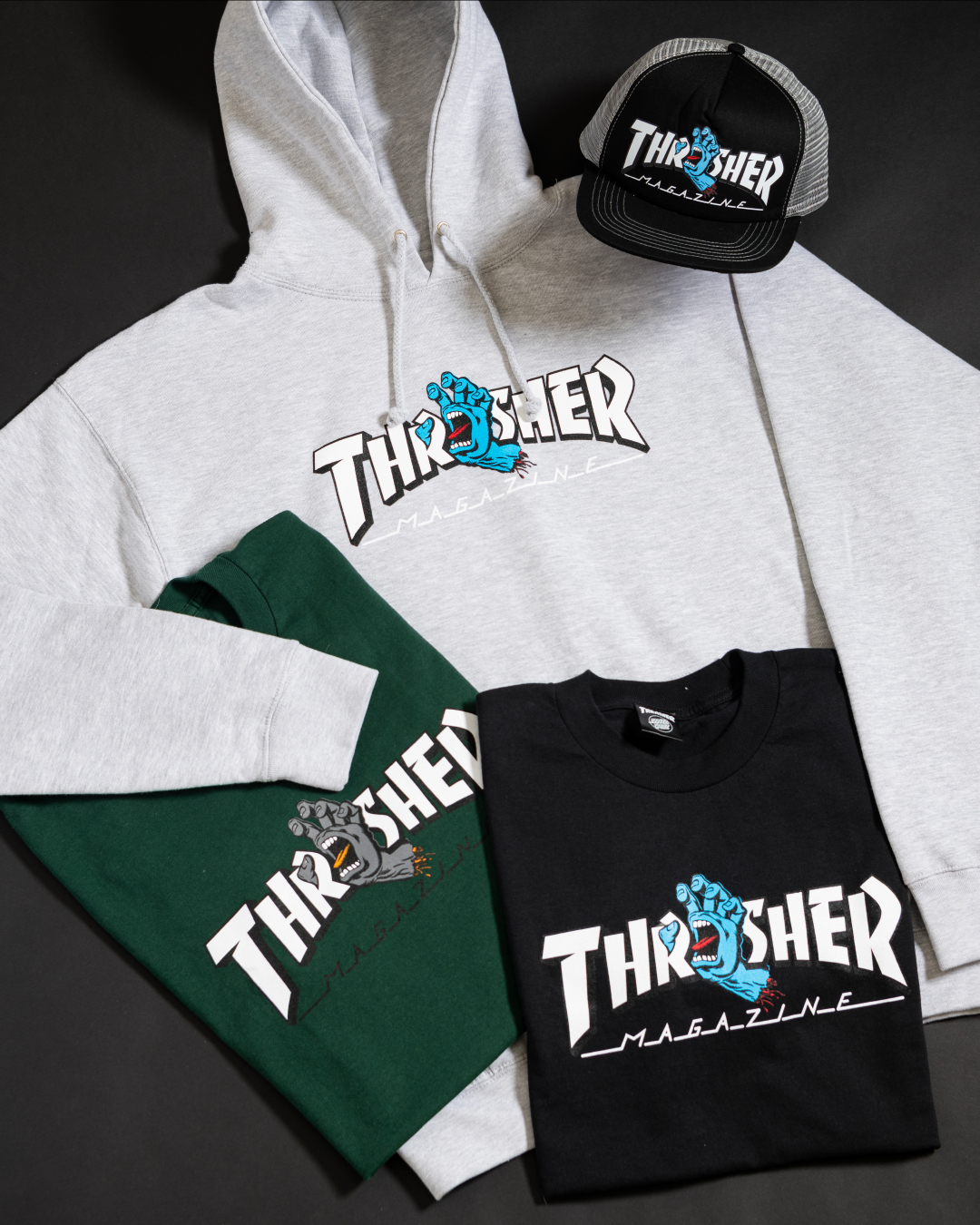Santa Cruz X Thrasher Screaming Logo Pullover Hoodie – Mainland Santa Cruz X Thrasher Screaming Logo Pullover Hoodie – Mainland