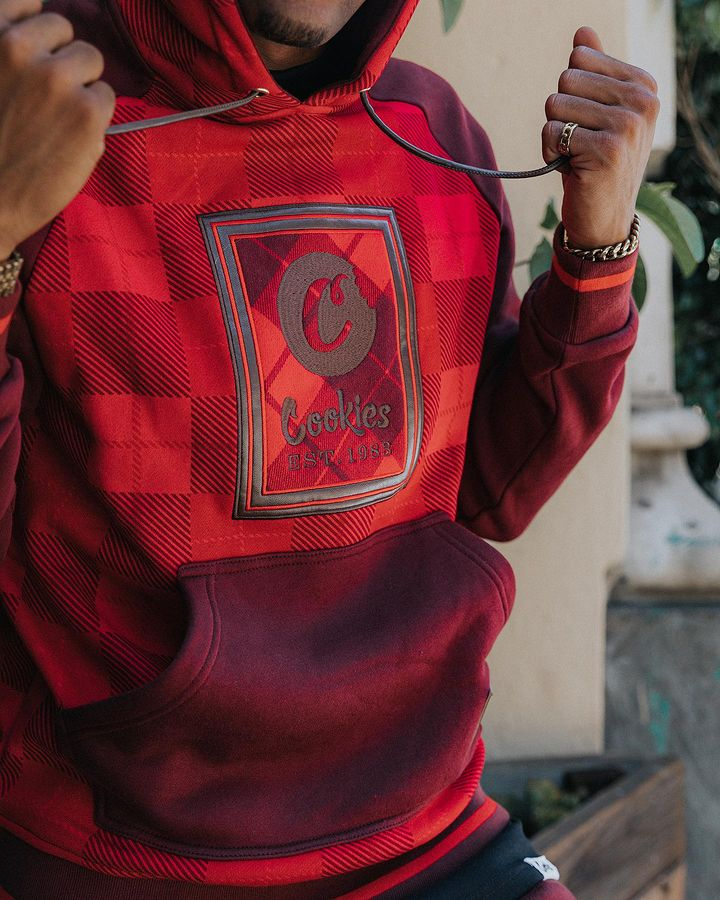 Burgundy cookies hoodie best sale