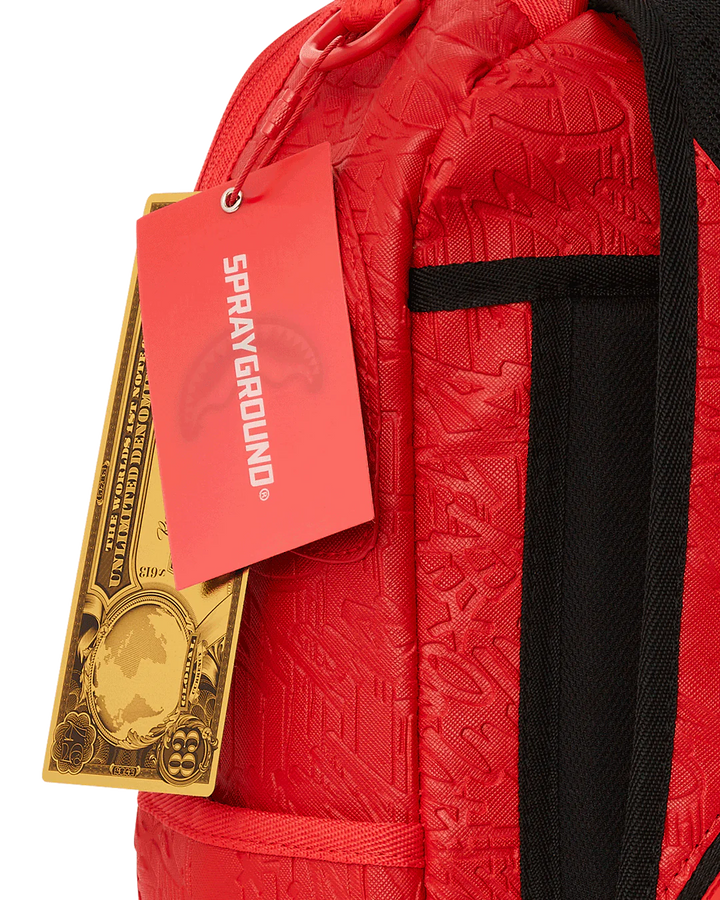 Sprayground Red Scribble DLXSV Backpack