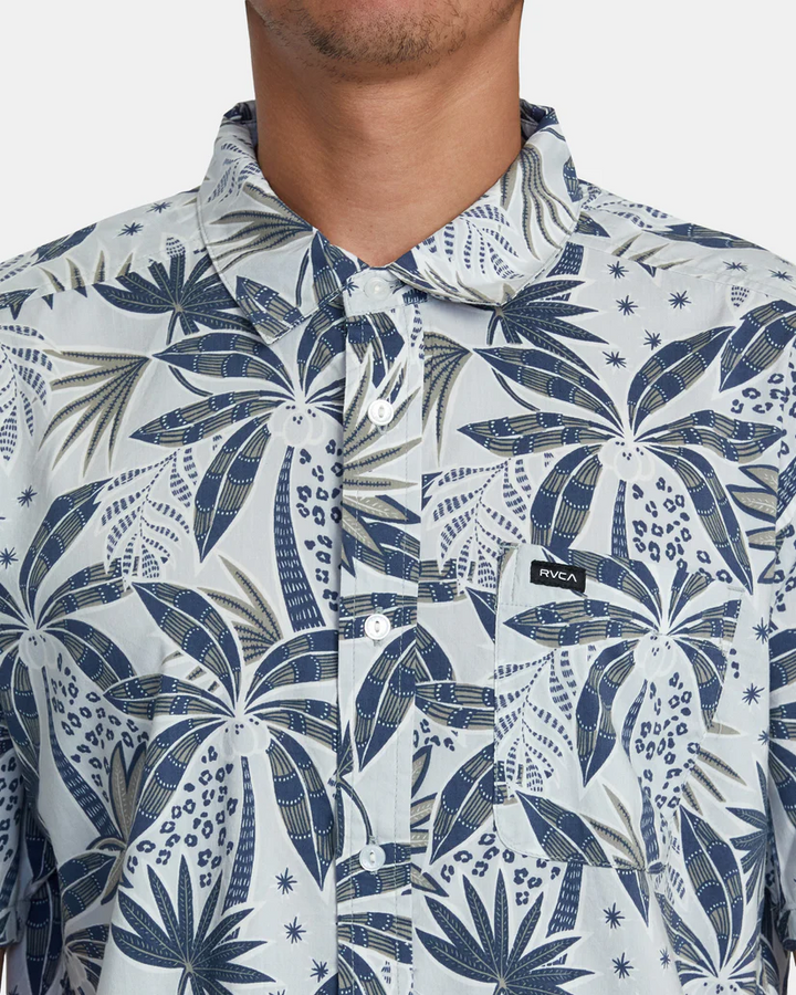 RVCA Anytime Short Sleeve Woven Button Up Shirt