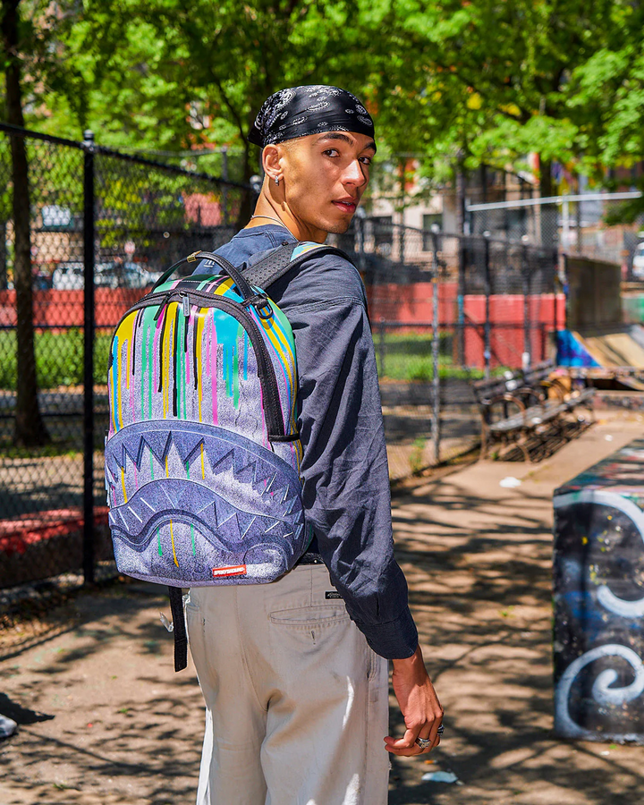 Sprayground Drippy Stone Shark DLXV Backpack