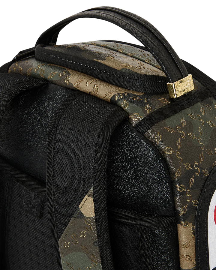 Sprayground Lasers Blazin $ Pattern Over Camo DLXSV Backpack