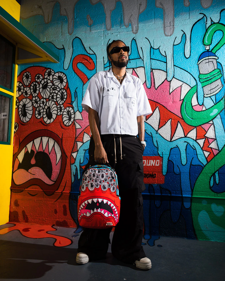 Sprayground X Rodri Designs Jorge Rodriguez Eyez Monster DLXSV Backpack