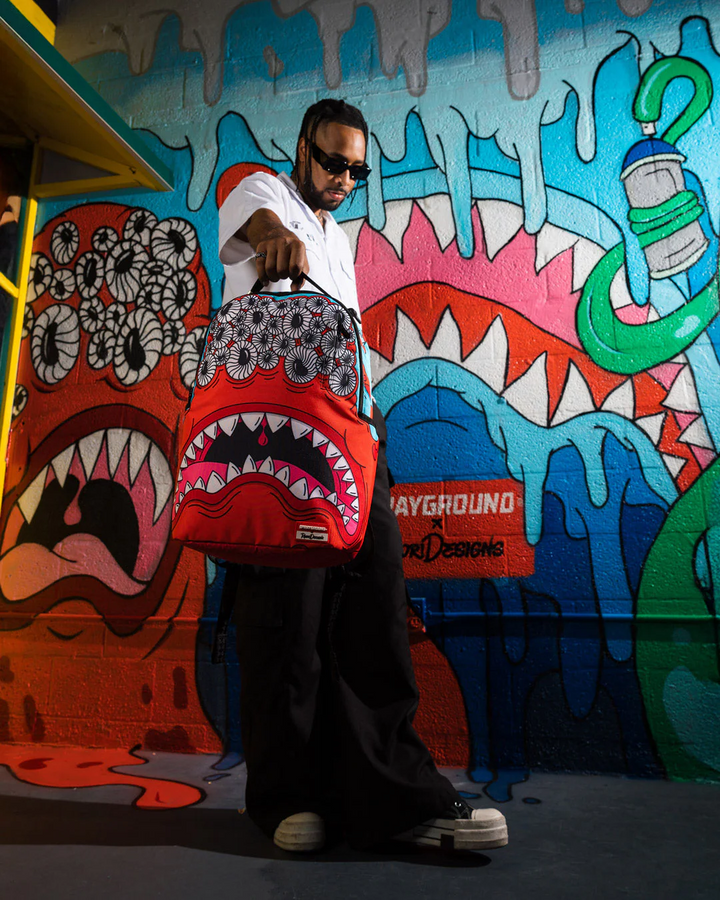 Sprayground X Rodri Designs Jorge Rodriguez Eyez Monster DLXSV Backpack