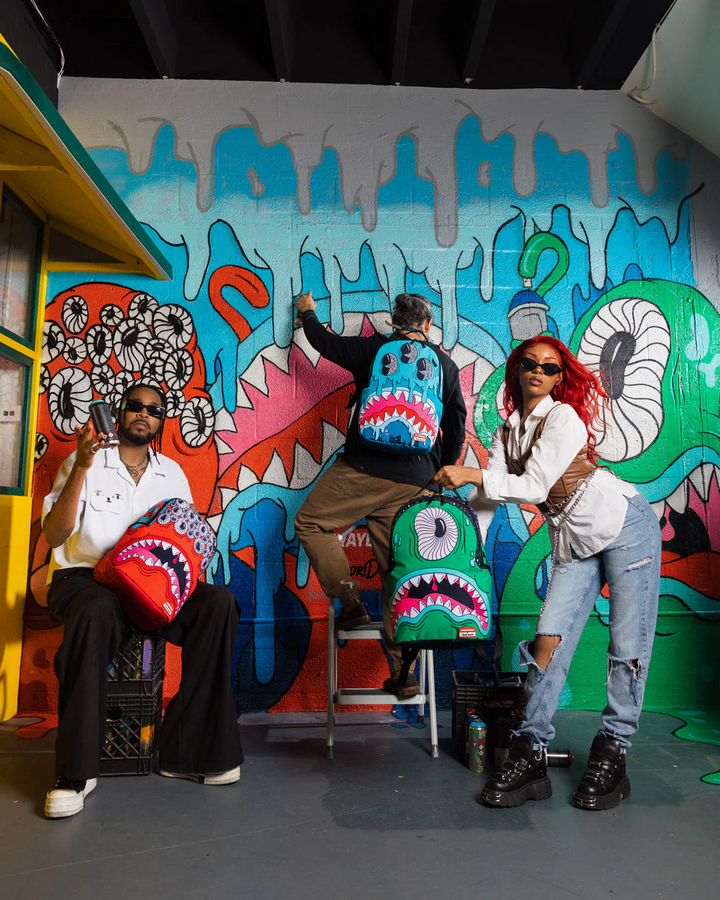 Sprayground X Rodri Designs Jorge Rodriguez Eyez Monster DLXSV Backpack