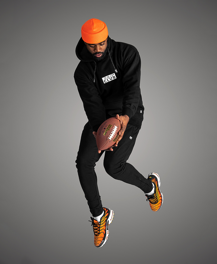 Pro Club Men's Embroidered Logo Heavyweight Pullover Hoodie