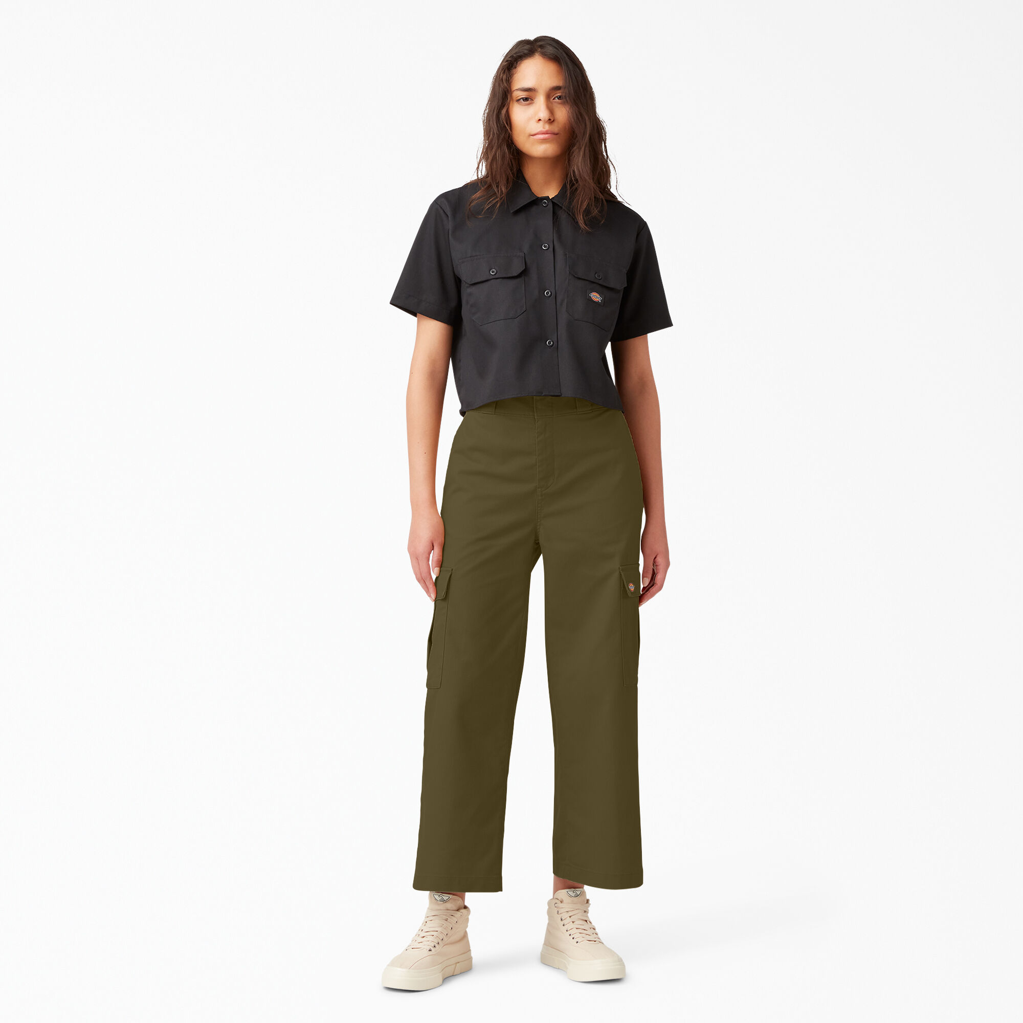 Dickies Women's Twill Cropped Cargo Pant - size 12- NWT - $69