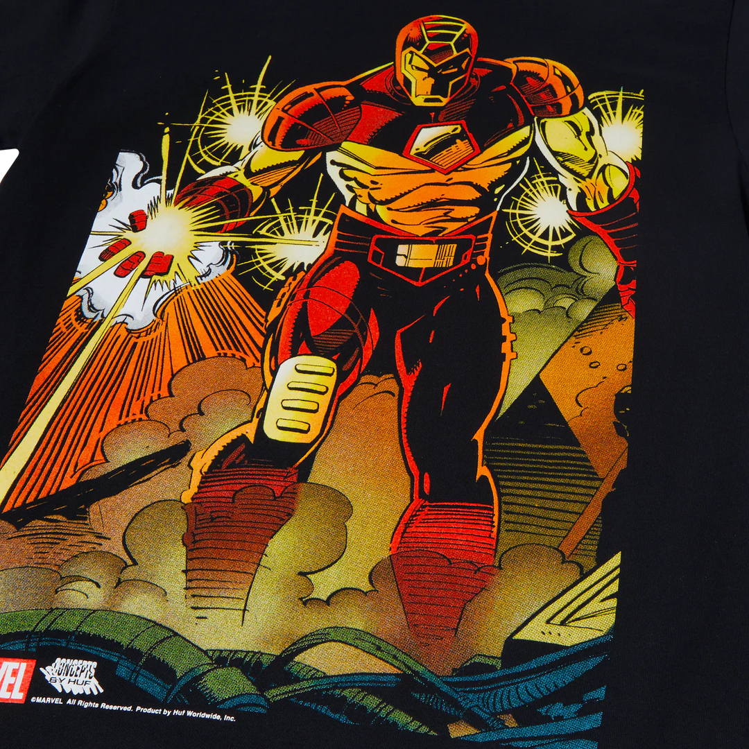 HUF x Avengers I Am Iron Man SS Tee