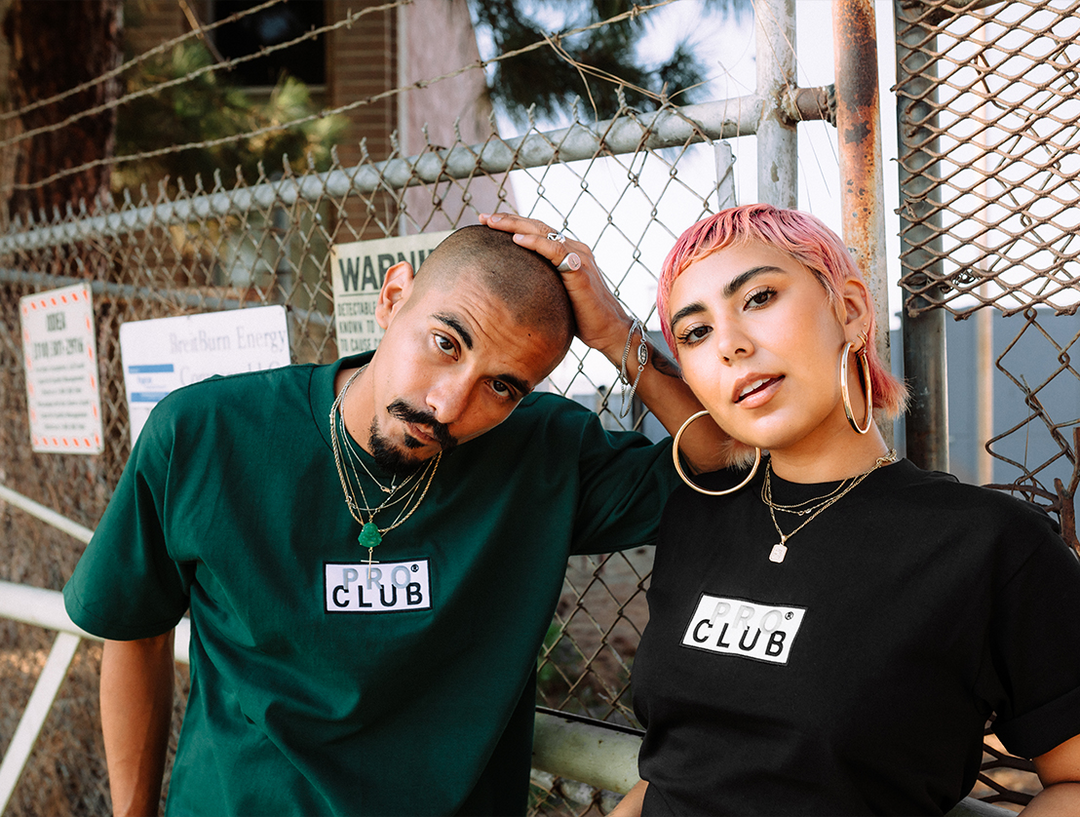 【PROCLUB】Heavyweight Short Sleeve Embroidered Tシャツ Pro Club Men's Heavyweight Short Sleeve Embroidered Box Logo