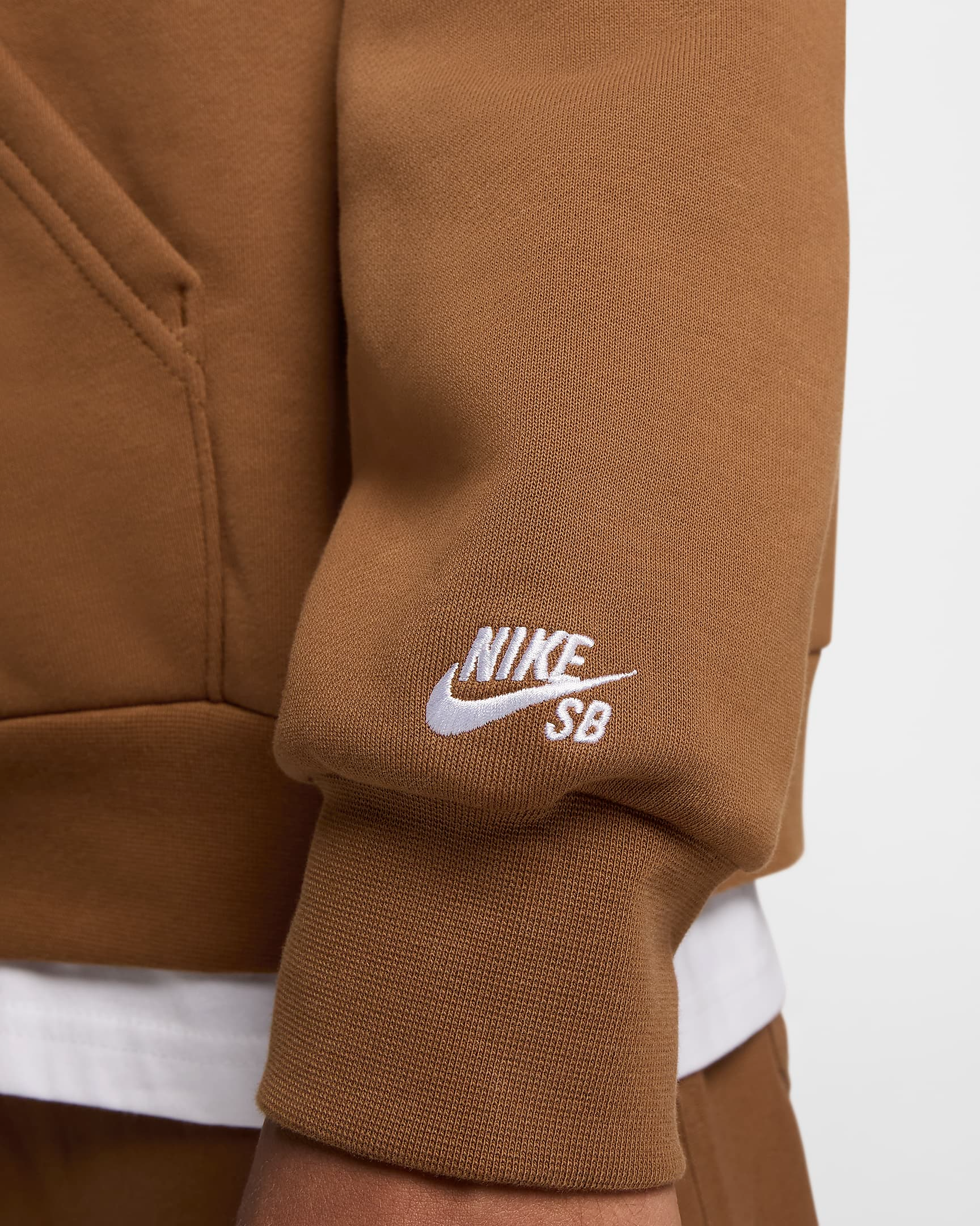 tawny brown nike hoodie