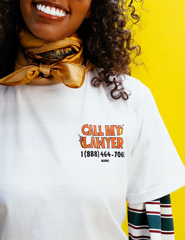 Market Studios Hot Stuff Call My Lawyer Tee