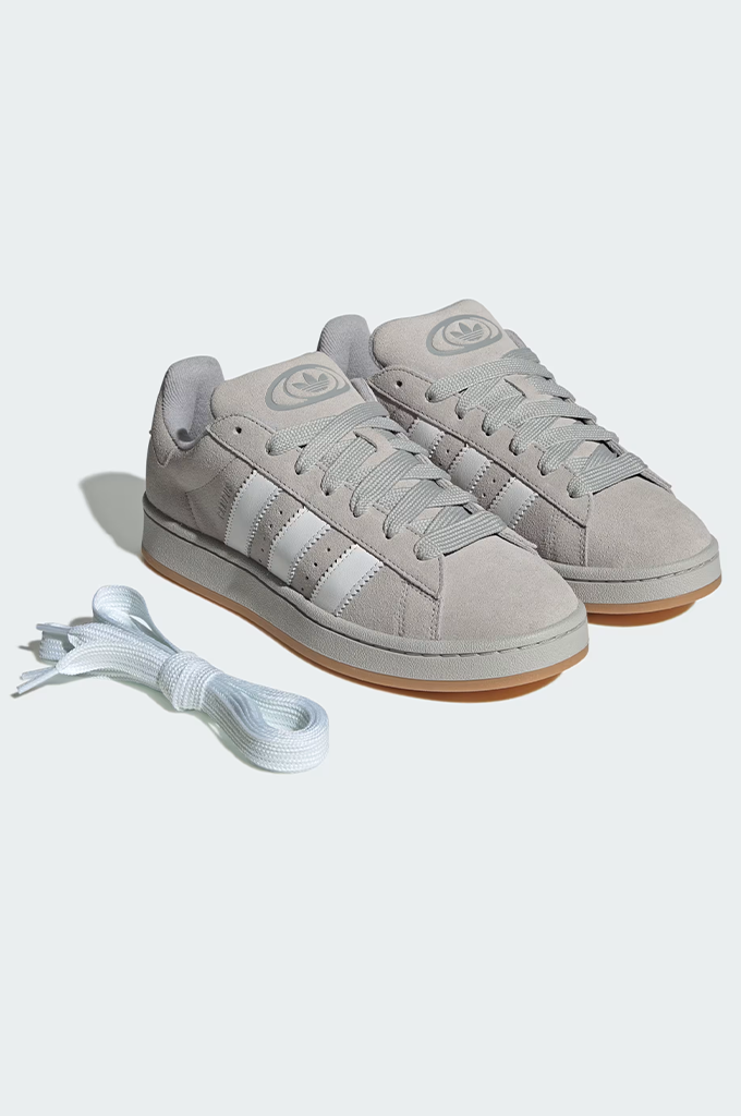 Adidas Campus 00s Men's Shoes (Grey Two / Cloud White / Gum)
