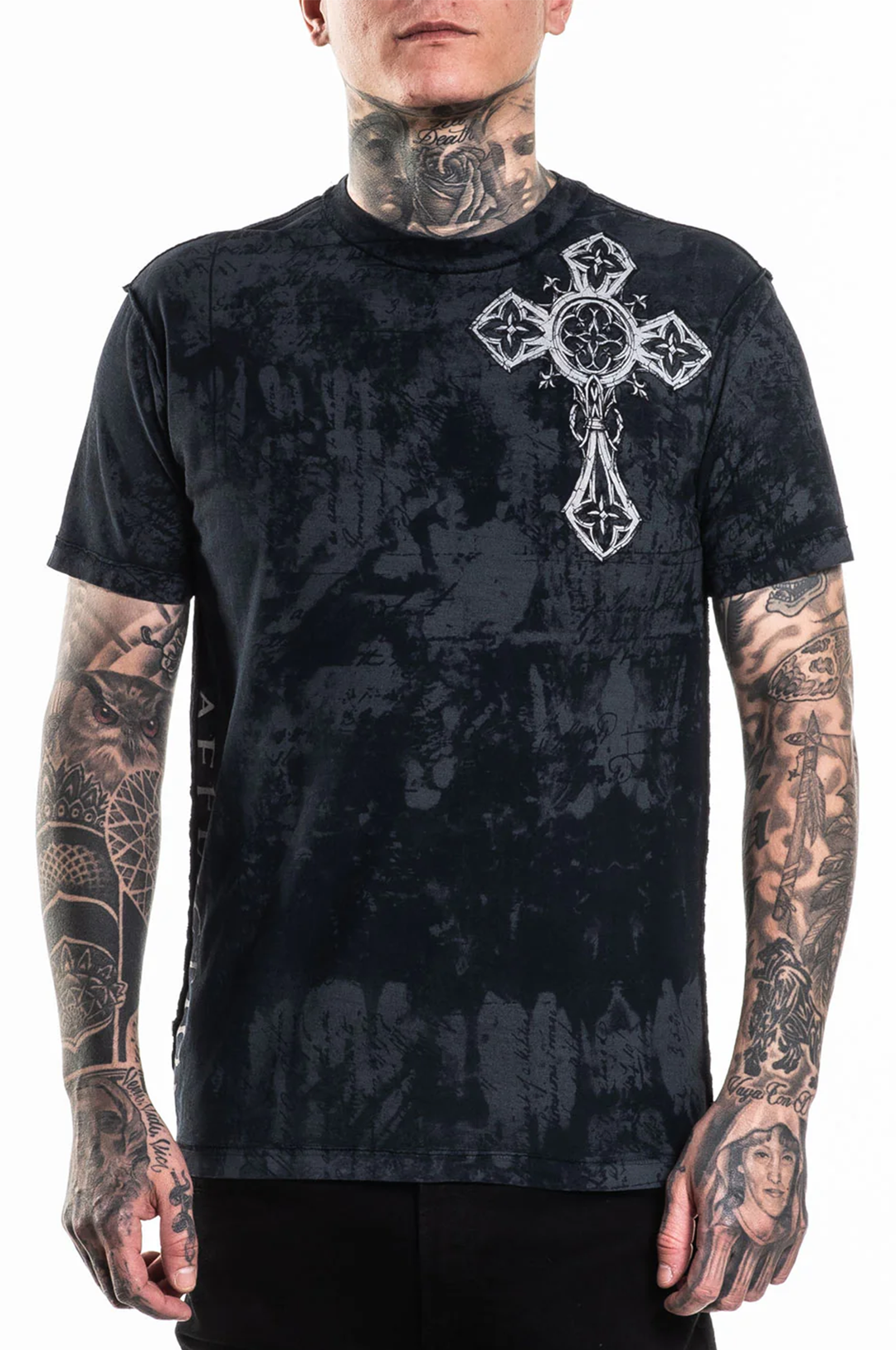 Affliction Silent Rain SS Reversable Tee