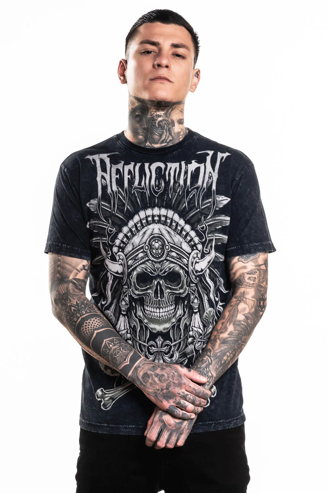 Affliction Silent Rain SS Reversable Tee