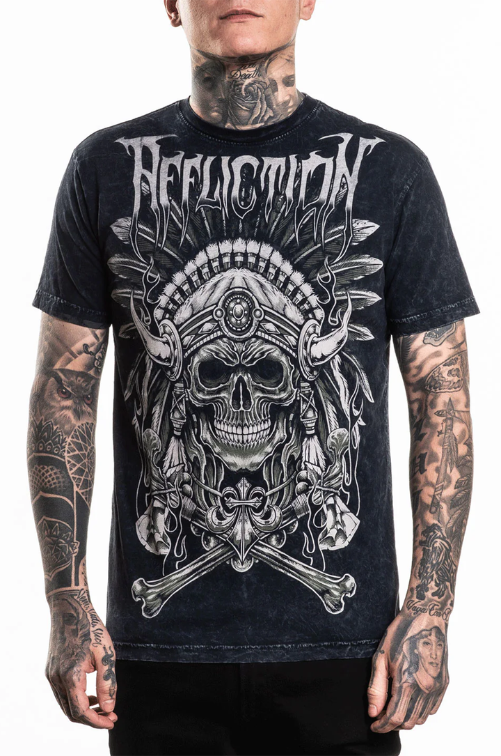 Affliction Silent Rain SS Reversable Tee