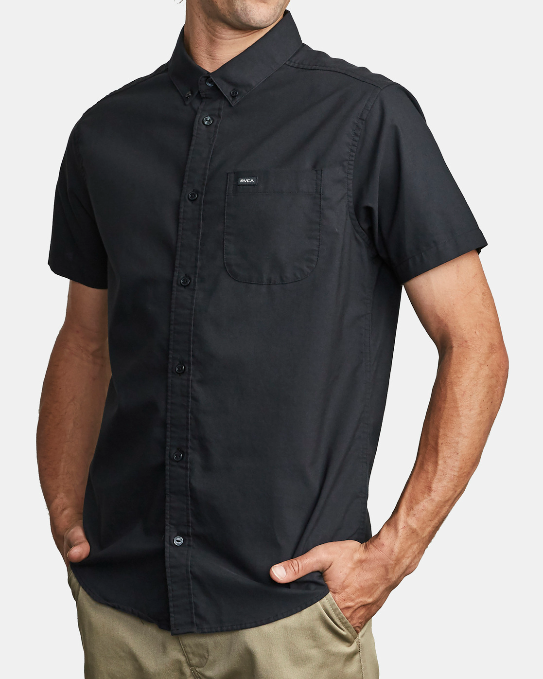 RVCA That'll Do Seersucker Short Sleeve Shirt
